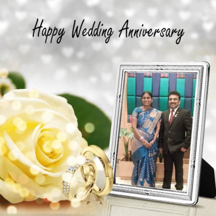 இனிய திருமணநாள் வாழ்த்துகள் - கோவை - திரு.பிரகாஷ் தேவ் தம்பதியினருக்கு