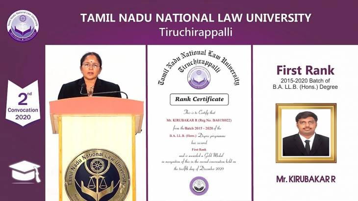 சமுதாயத்திற்கு முதல் சங்கம் கண்டவரின் வாரிசு சட்டப்படிப்பில் முதல் தங்கம் வென்றார்!