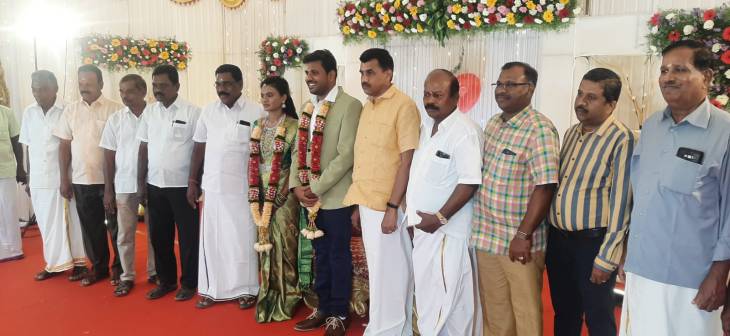  நன்கொடையாளர் இல்ல திருமணவிழா! தலைவர்கள் நேரில் வாழ்த்து. 