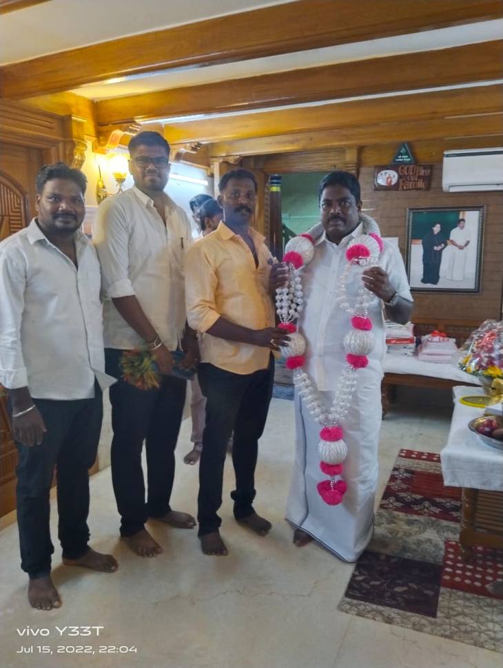 அமைப்புச்செயலாளர் நியமனம்! - நேரில் வாழ்த்தினார் மாணவரணி செயலாளர்.