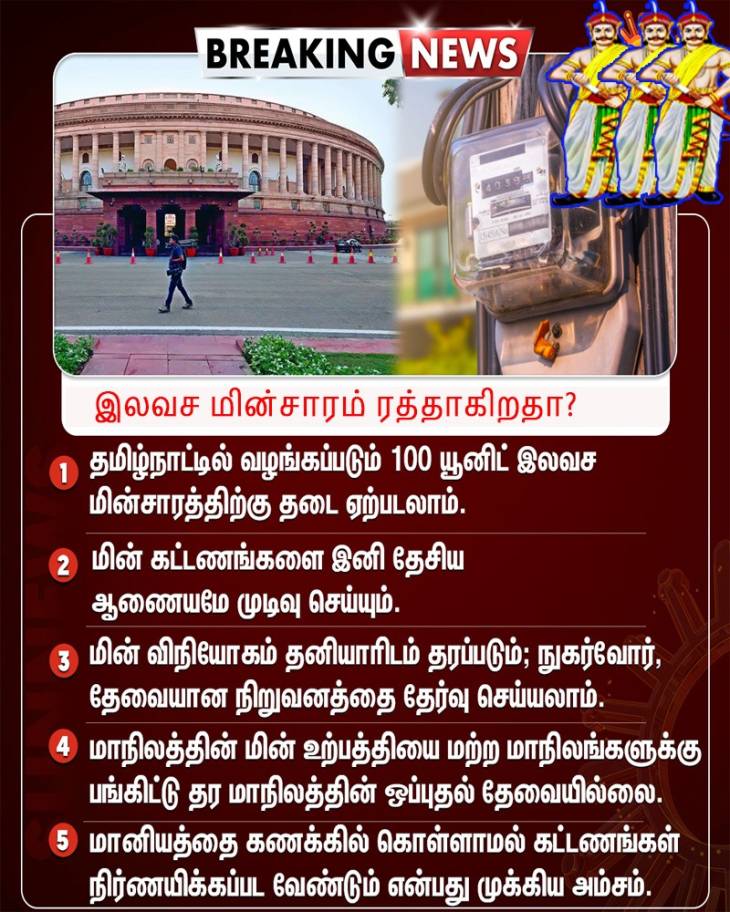ரத்தாகிறதா இலவச மின்சரம்? - புதிய சட்டம் சொல்வது என்ன?