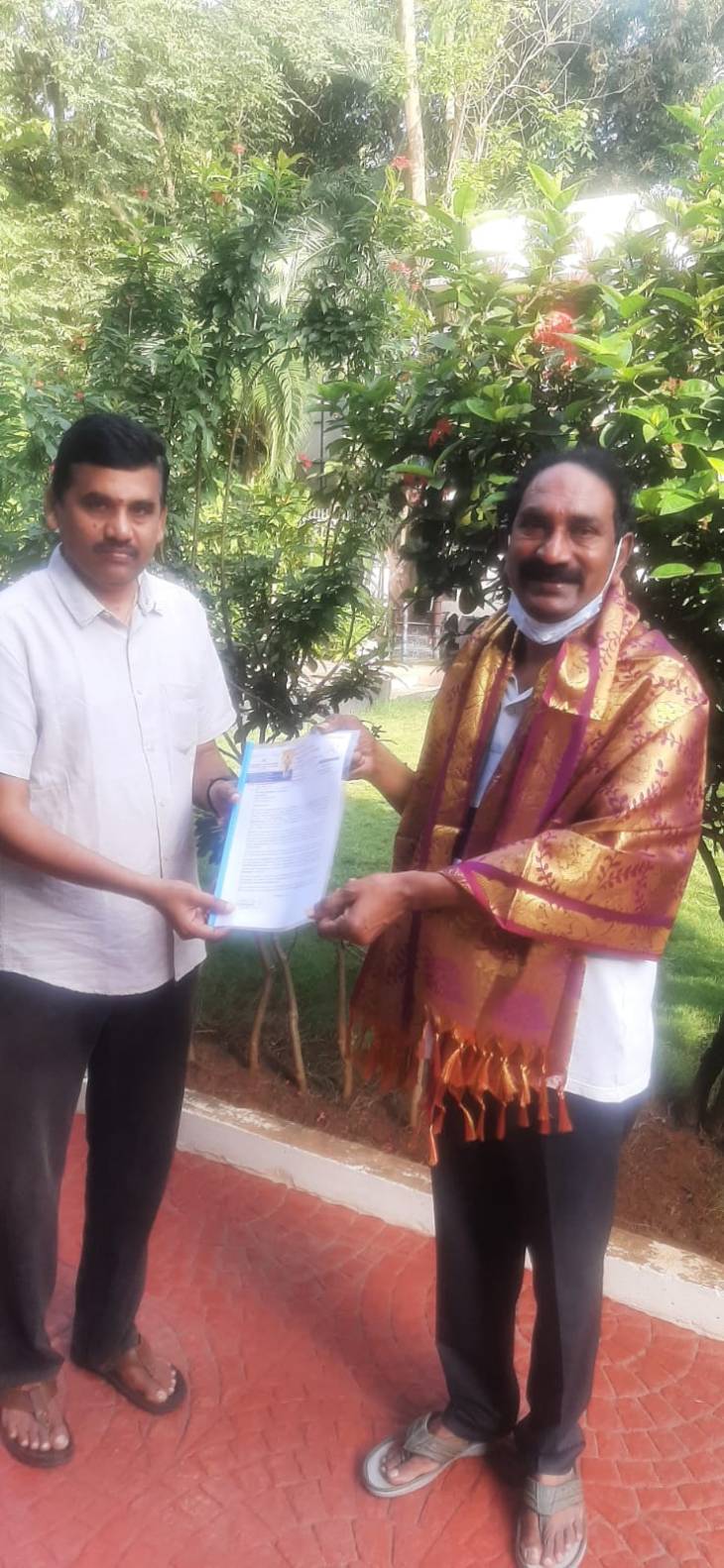 ஆந்திர மாநில ஆளும்கட்சி நாடாளுமன்ற உறுப்பினருடன் சந்திப்பு!