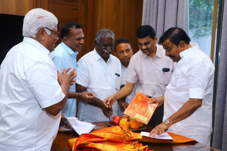 இராஜகம்பளத்தாருக்கு உரிய வாய்ப்பு வழங்குக! நகர்ப்புற வளச்சித்துறை அமைச்சர் கே.என்.நேருவிடம் முறையீடு!