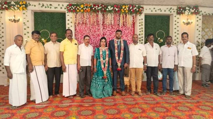 பொருளாளர் இல்ல திருமணவிழா! தலைவர்கள் நேரில் வாழ்த்து!