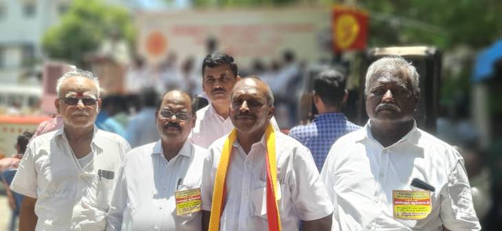 மத்திய மாநில அரசுகளை கண்டித்து சென்னையில் நடந்த மாபெரும் ஆர்ப்பாட்டம்!