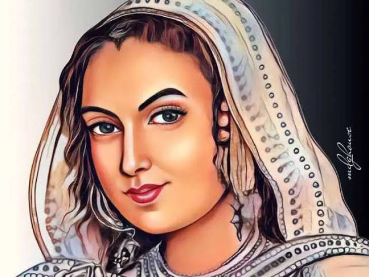 மகனை முதுகில் சுமந்தபடி யானை மீது படைக்களம் அமைத்து போர் செய்த வீரமங்கை!