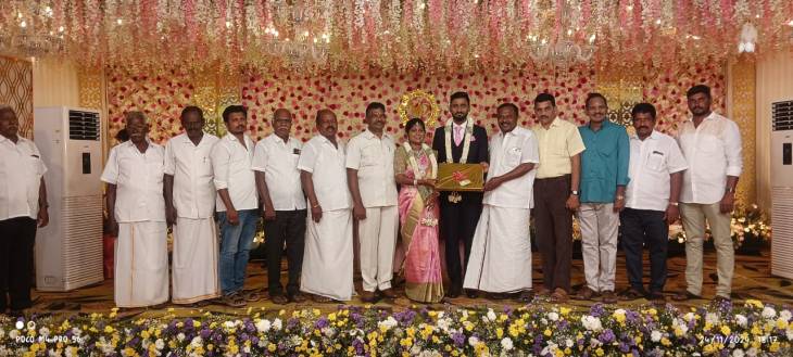 உச்சநீதிமன்ற வழக்கறிஞர் திருமண வரவேற்பு விழா - தலைவர்கள் நேரில் வாழ்த்து