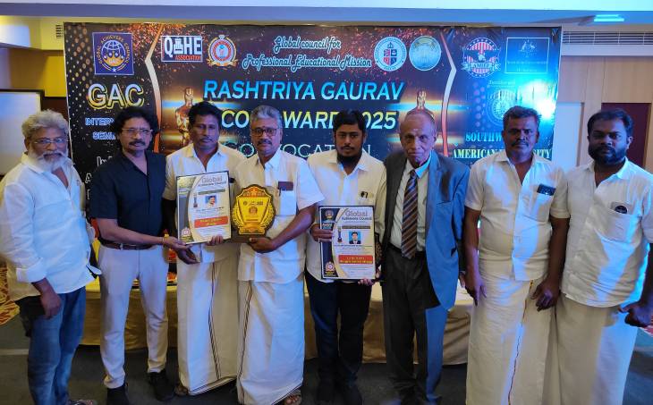 அதிமுக கவுன்சிலருக்கு சேவா ரத்னா விருது!