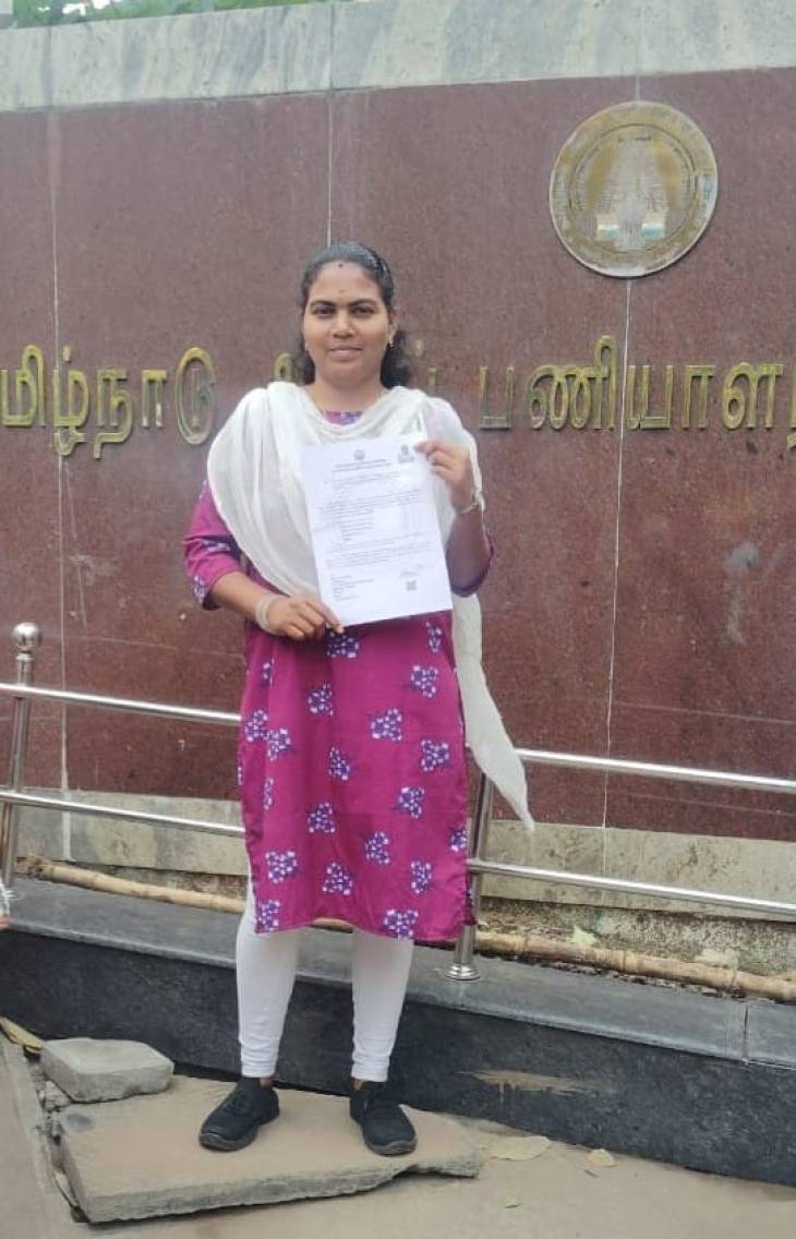 இரண்டாவது முறையாக சாதித்த கட்டபொம்மன் அகாடமி மாணவி கனகா!