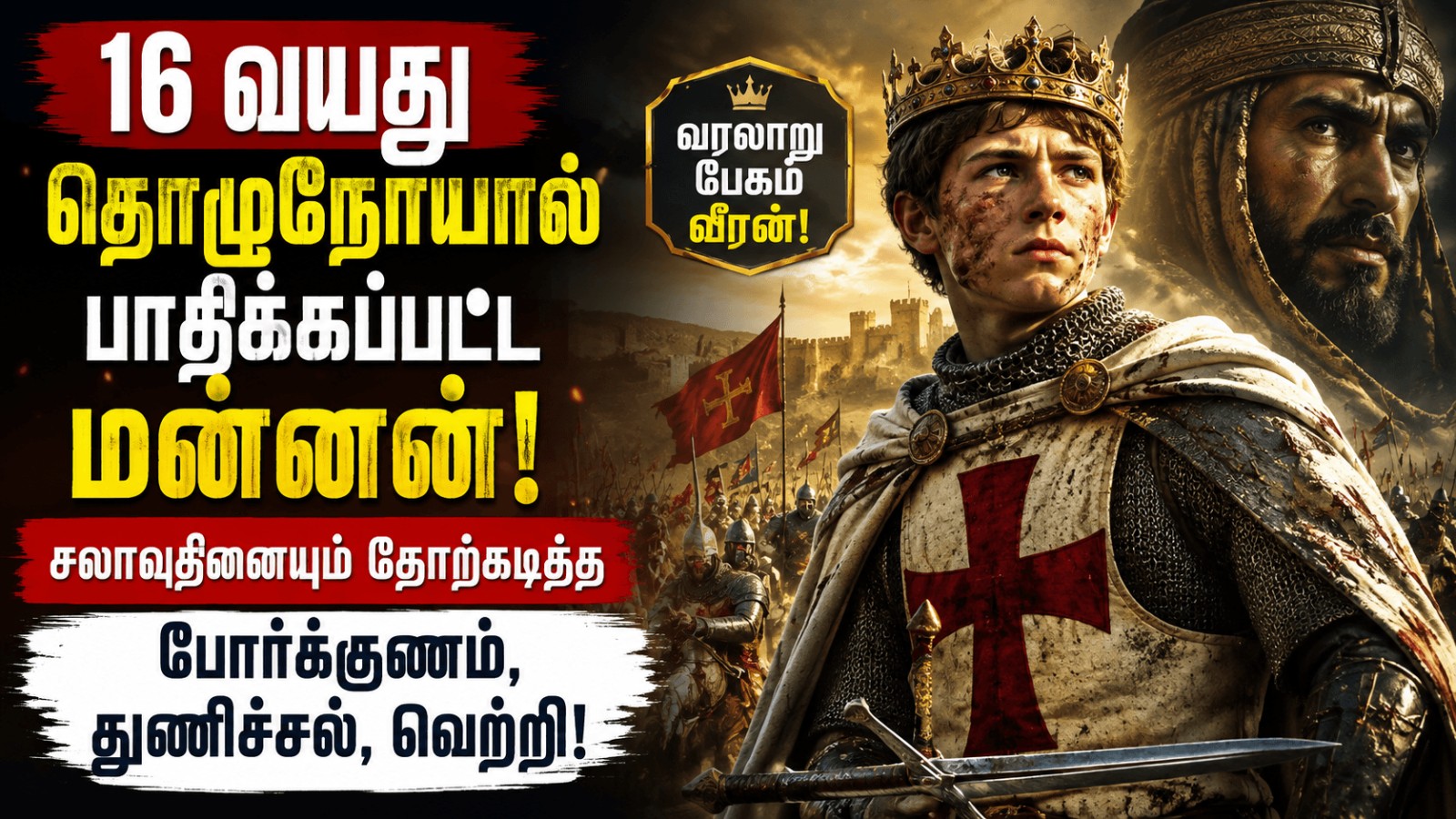 உலகறிந்த மாவீரனை 16 வயதில் தொழுநோயோடு எதிர்த்து வென்ற இளம் மன்னன்! – வரலாறு கற்றுக்கொடுக்கும் பாடம்