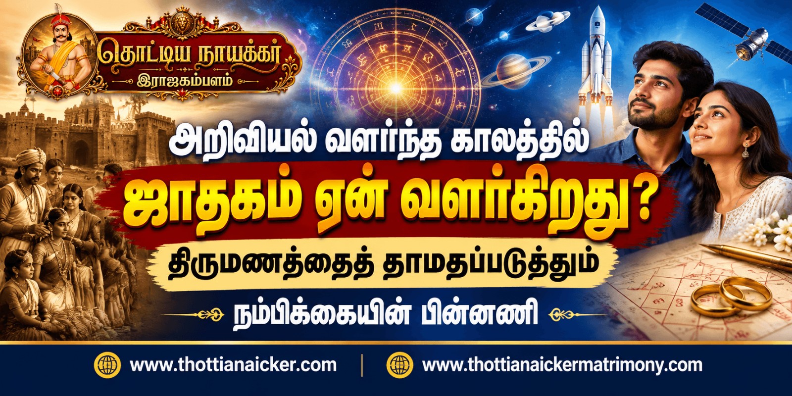 ஜாதகத்தால் தடைபடும் திருமணங்கள்: அறிவியல் வளர்ந்த காலத்திலும் தொடரும் நம்பிக்கையின் வலை!
